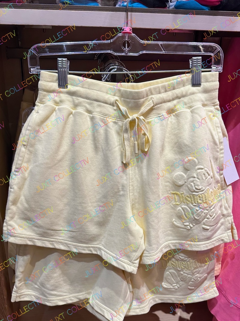Disneyland Mickey Mouse Butter Yellow Shorts NWT